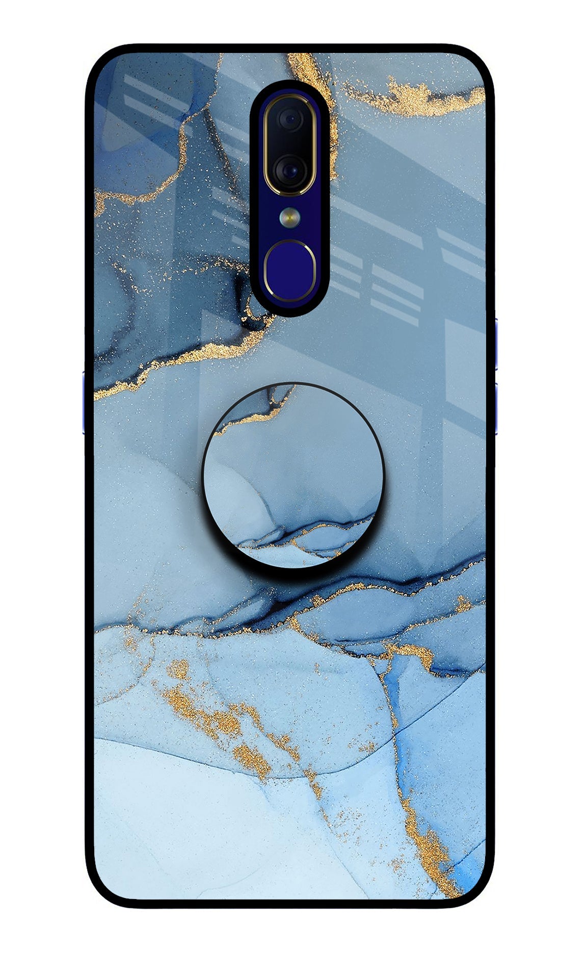 Blue Marble Oppo F11 Glass Case