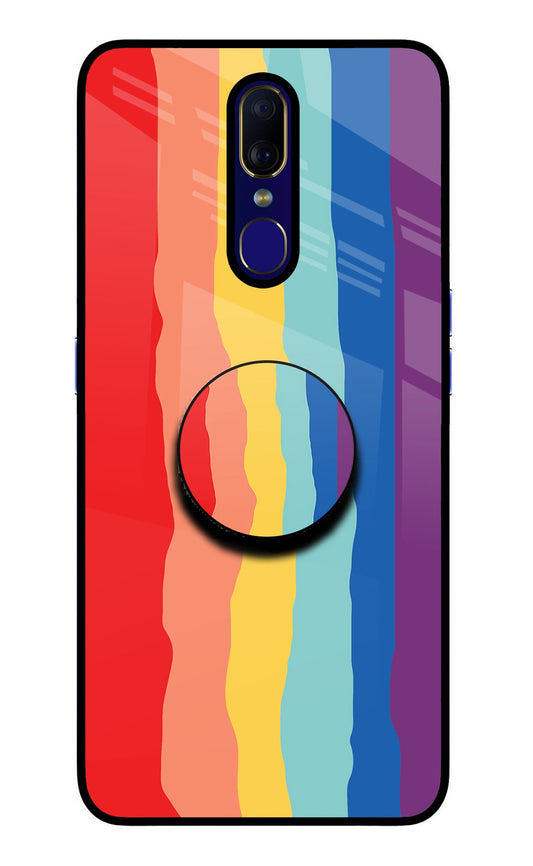 Rainbow Oppo F11 Glass Case