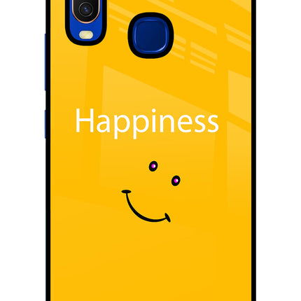 Happiness With Smiley Vivo Y15/Y17 Glass Case