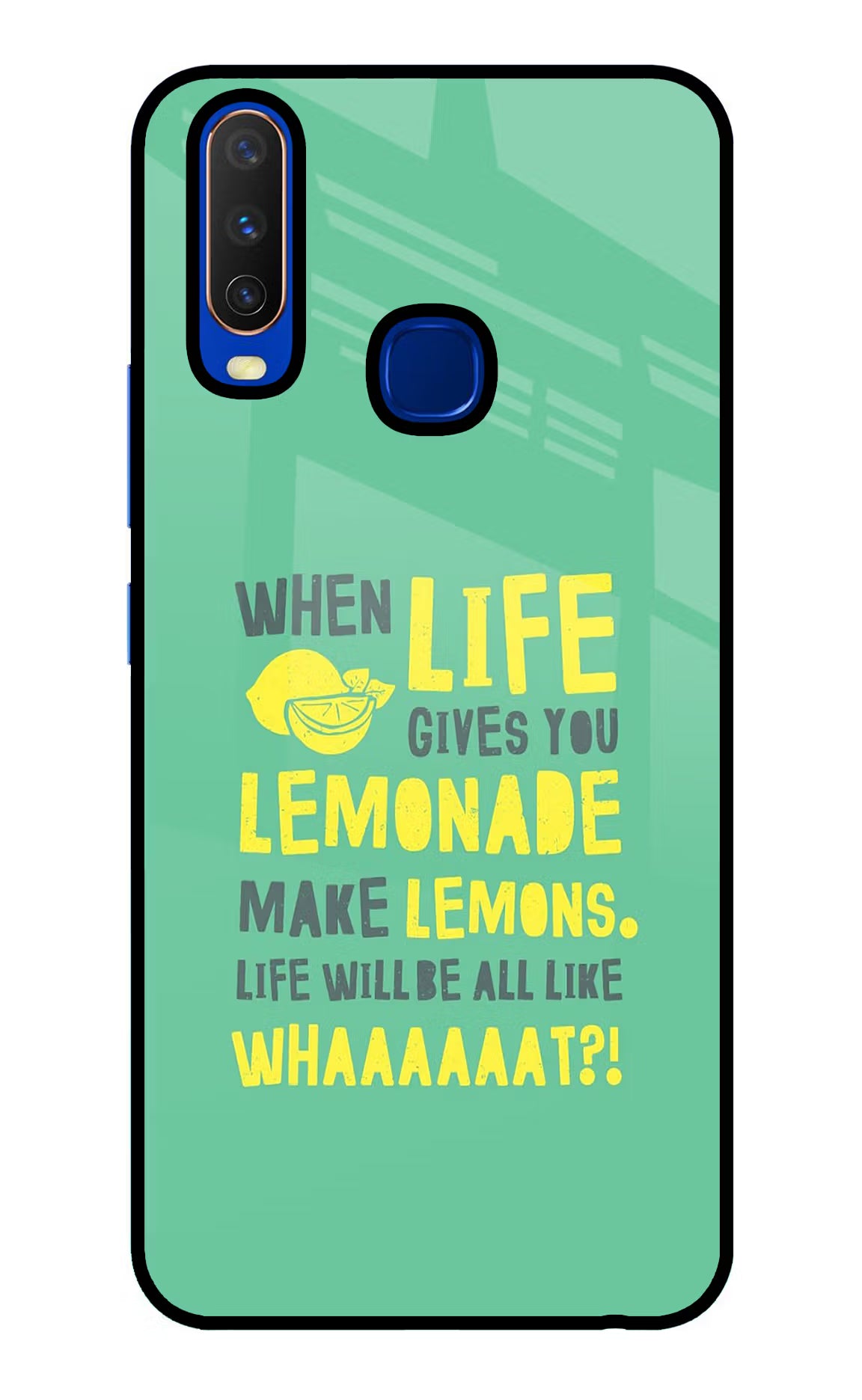 Quote Vivo Y15/Y17 Glass Case Back Cover by Casekaro