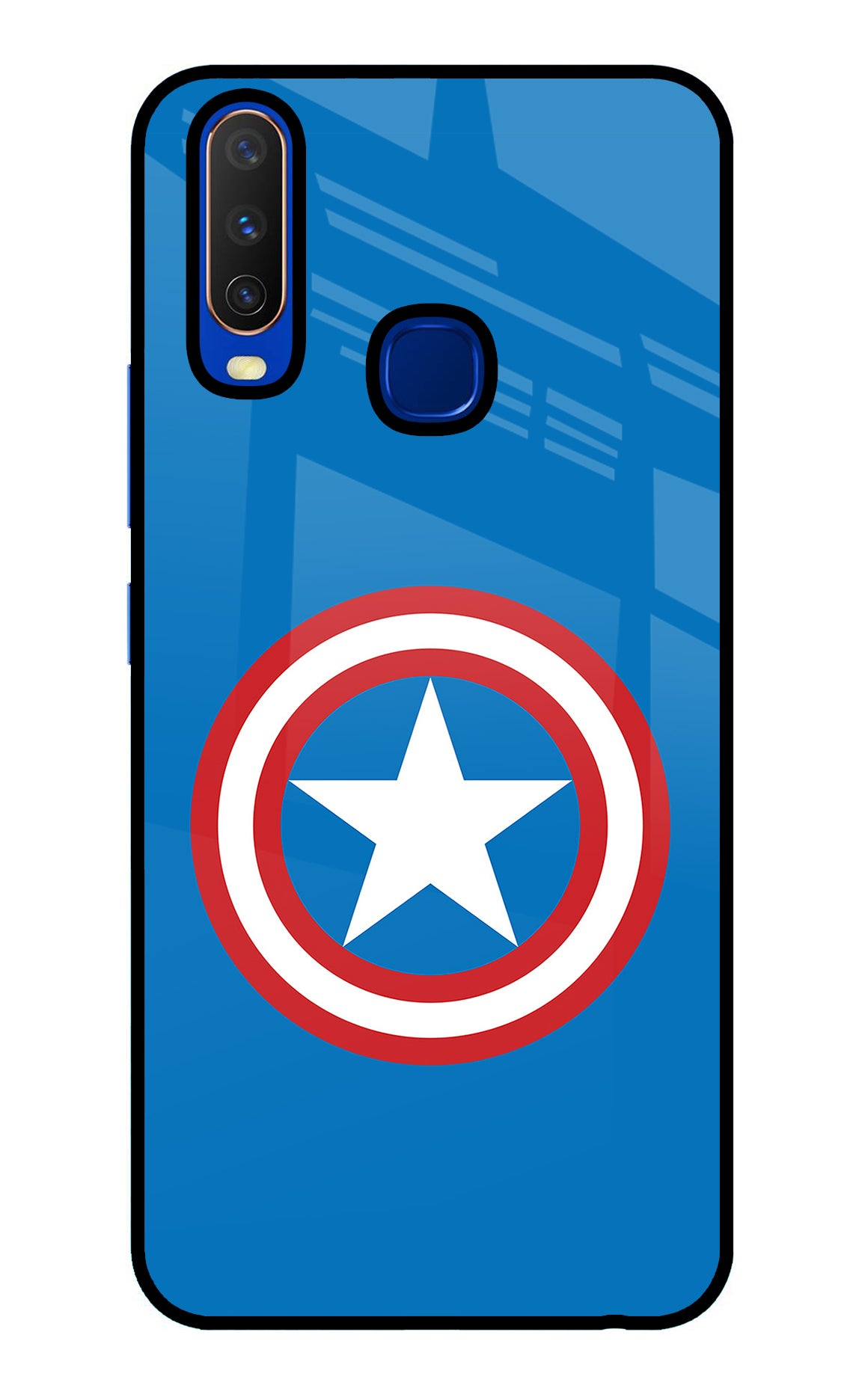 Captain America Logo Vivo Y15/Y17 Back Cover