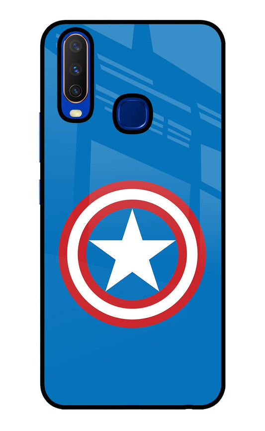 Captain America Logo Vivo Y15/Y17 Glass Case