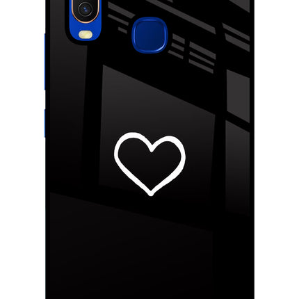 Heart Vivo Y15/Y17 Glass Case Back Cover by Casekaro