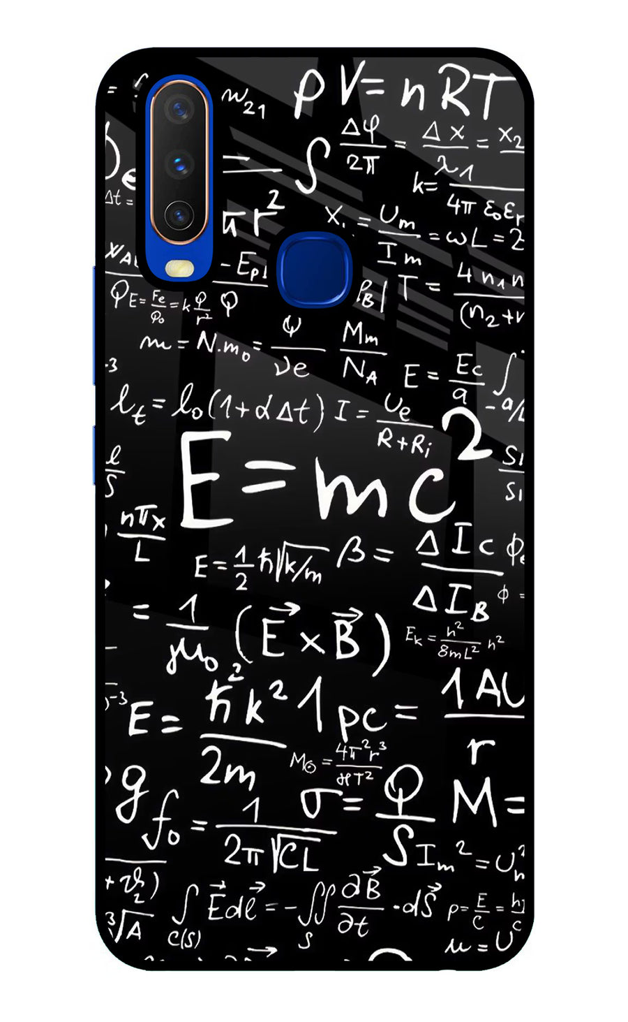 Physics Formula Vivo Y15/Y17 Back Cover, Glass case