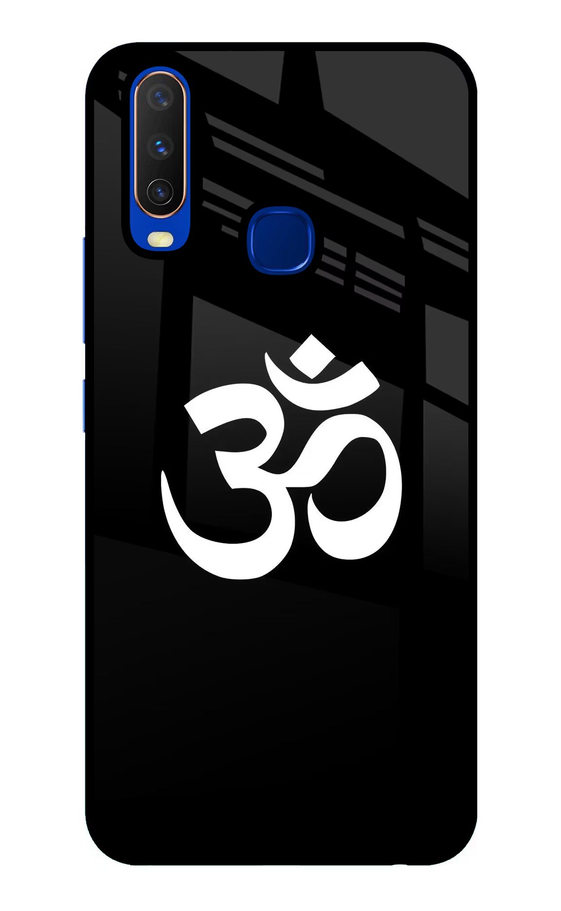 Om Vivo Y15/Y17 Glass Case Back Cover by Casekaro