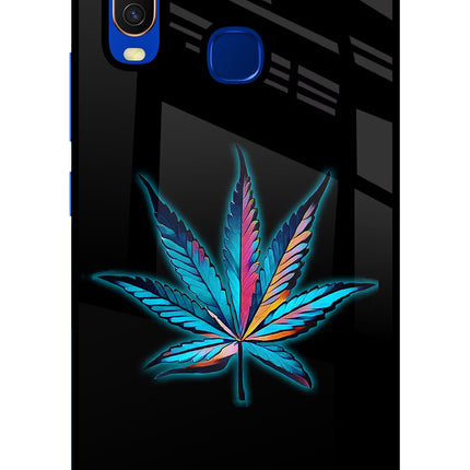Weed Vivo Y15/Y17 Glass Case Back Cover by Casekaro