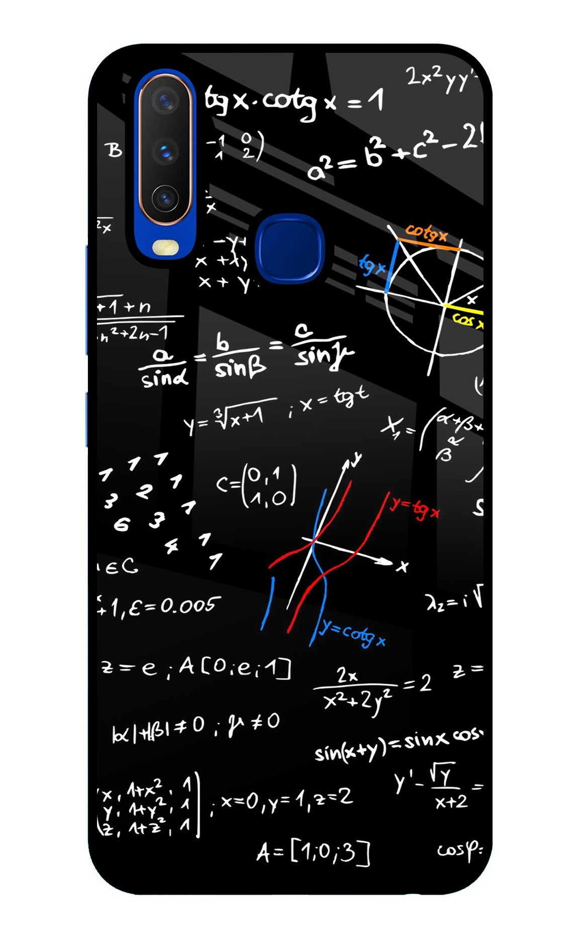 Mathematics Formula Vivo Y15/Y17 Glass Case