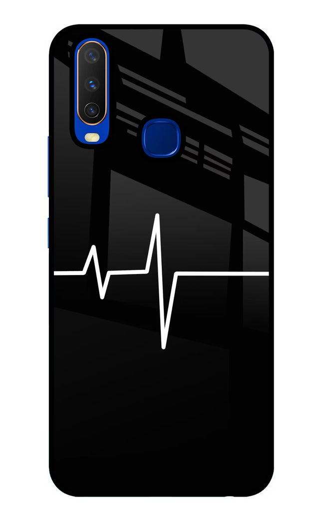 Heart Beats Vivo Y15/Y17 Glass Case Back Cover by Casekaro