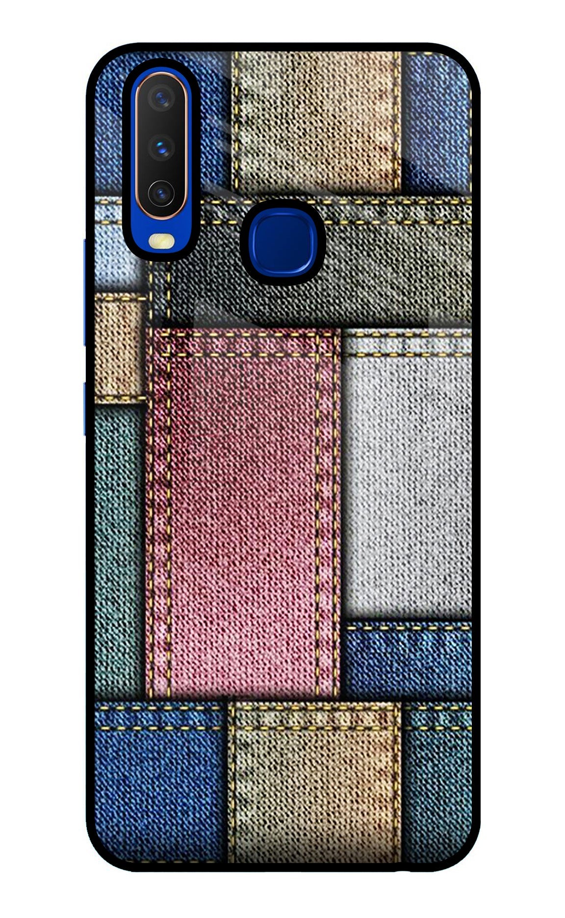 Multicolor Jeans Vivo Y15/Y17 Back Cover