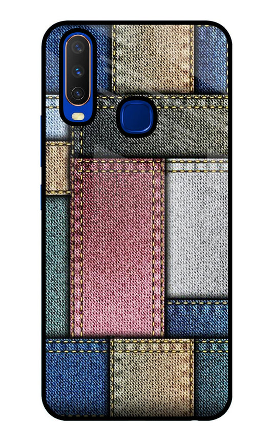 Multicolor Jeans Vivo Y15/Y17 Glass Case