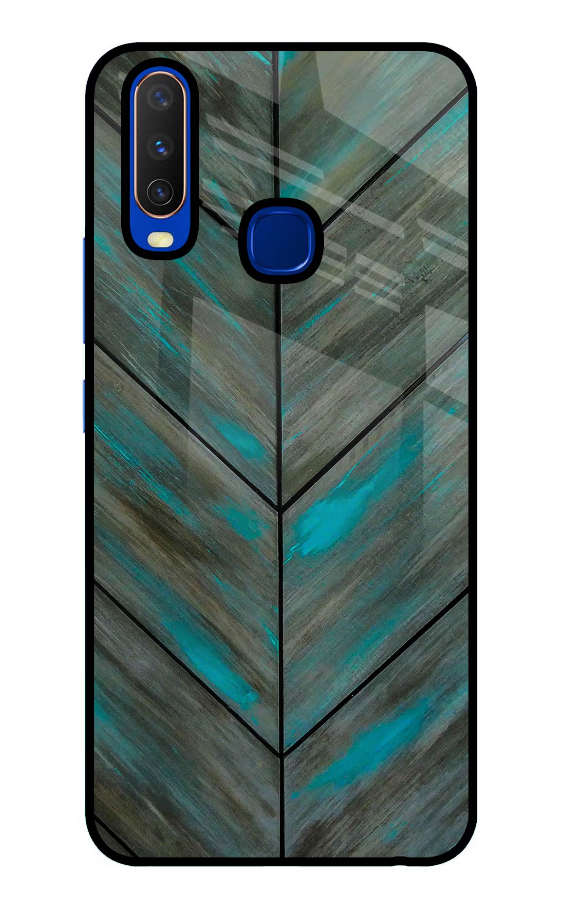 Pattern Vivo Y15/Y17 Glass Case Back Cover by Casekaro