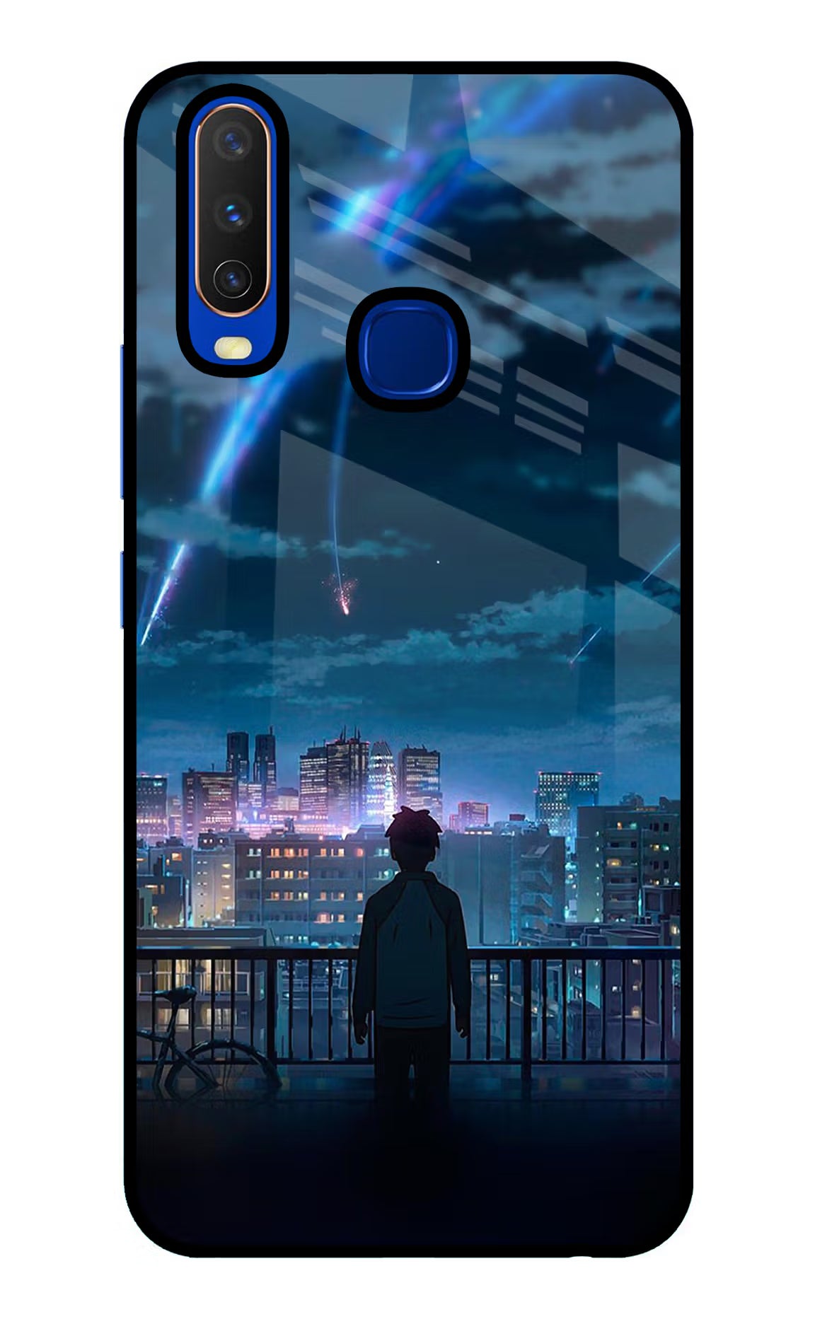 Anime Vivo Y15/Y17 Glass Case Back Cover by Casekaro