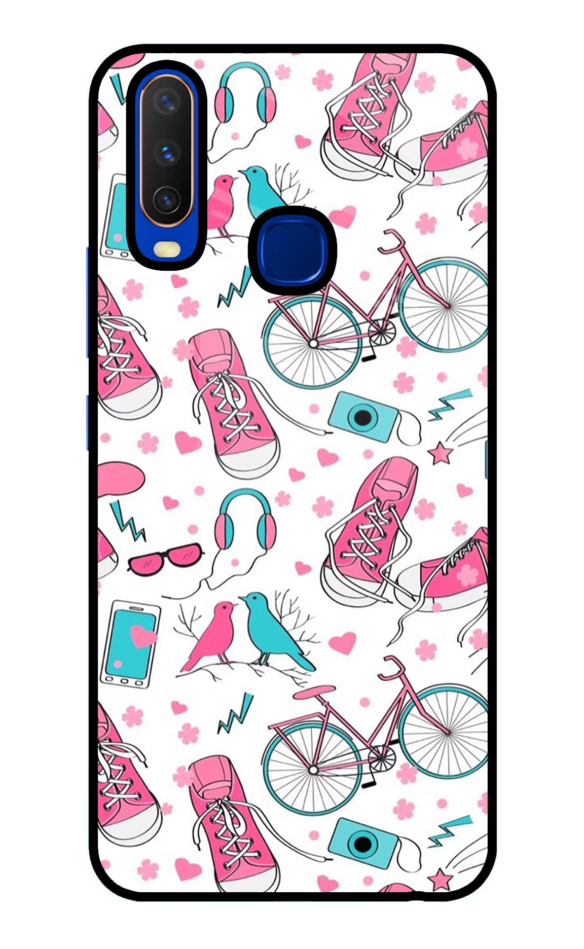 Artwork Vivo Y15/Y17 Glass Case Back Cover by Casekaro