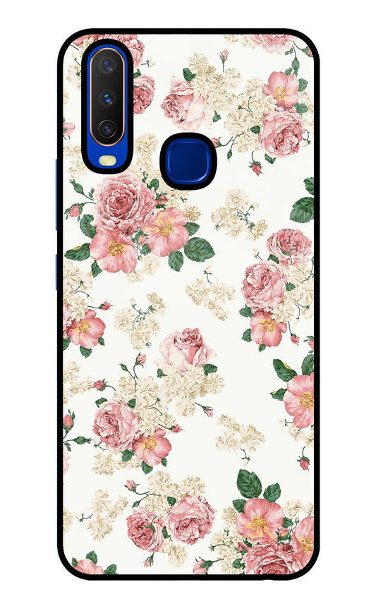 Flowers Vivo Y15/Y17 Glass Case