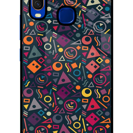Geometric Abstract Vivo Y15/Y17 Glass Case Back Cover by Casekaro