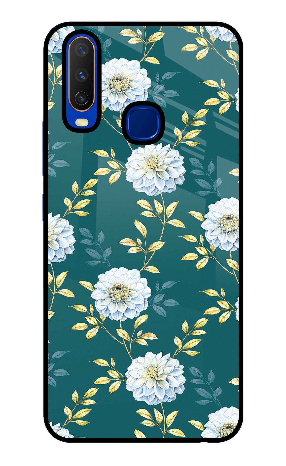 Flowers Vivo Y15/Y17 Back Cover