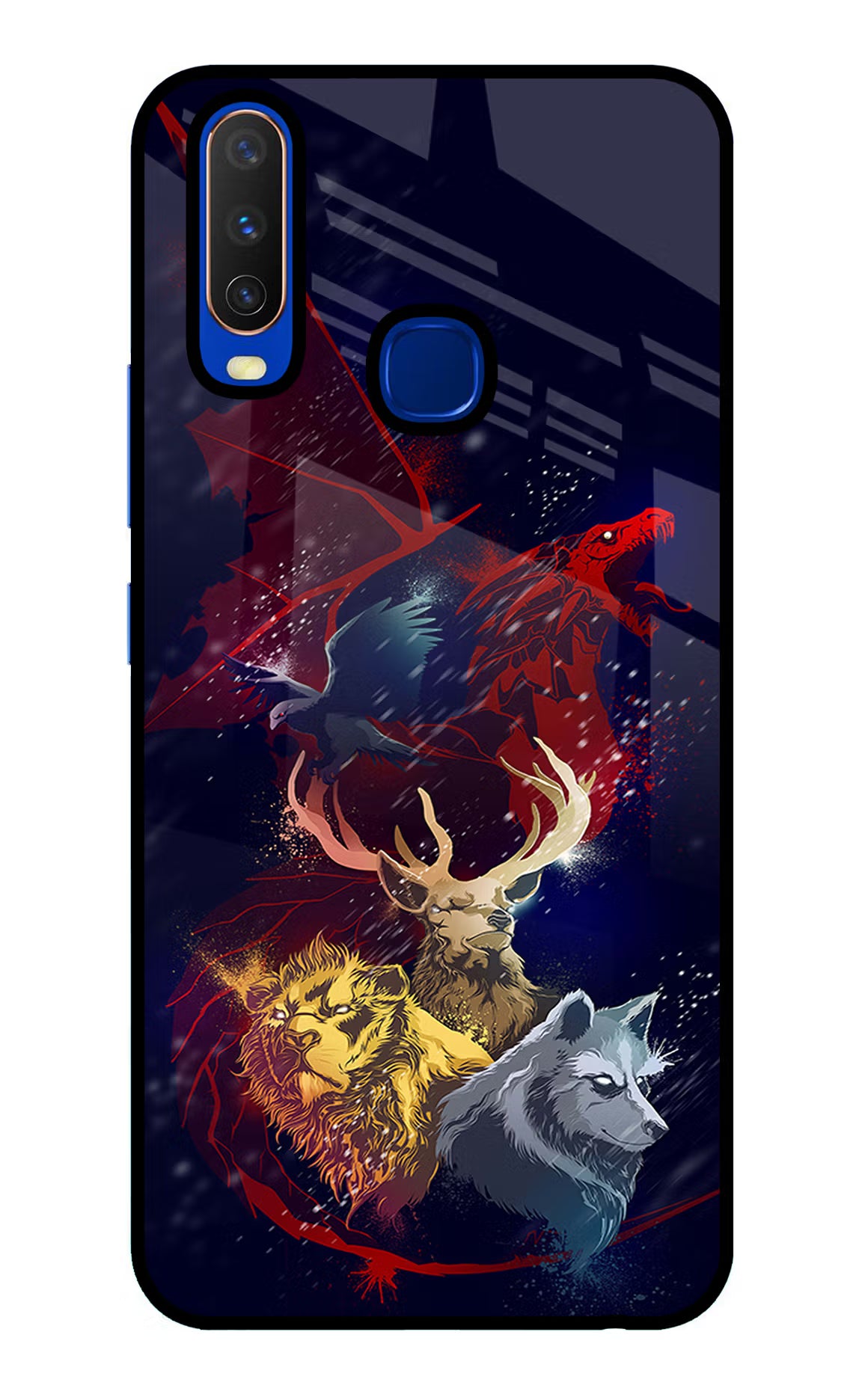 Game Of Thrones Vivo Y15/Y17 Glass Case Back Cover by Casekaro
