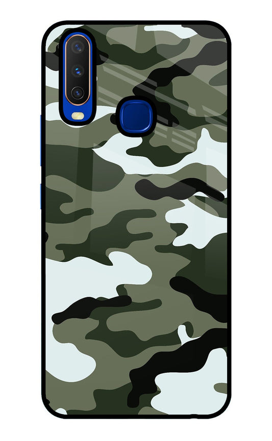 Camouflage Vivo Y15/Y17 Glass Case