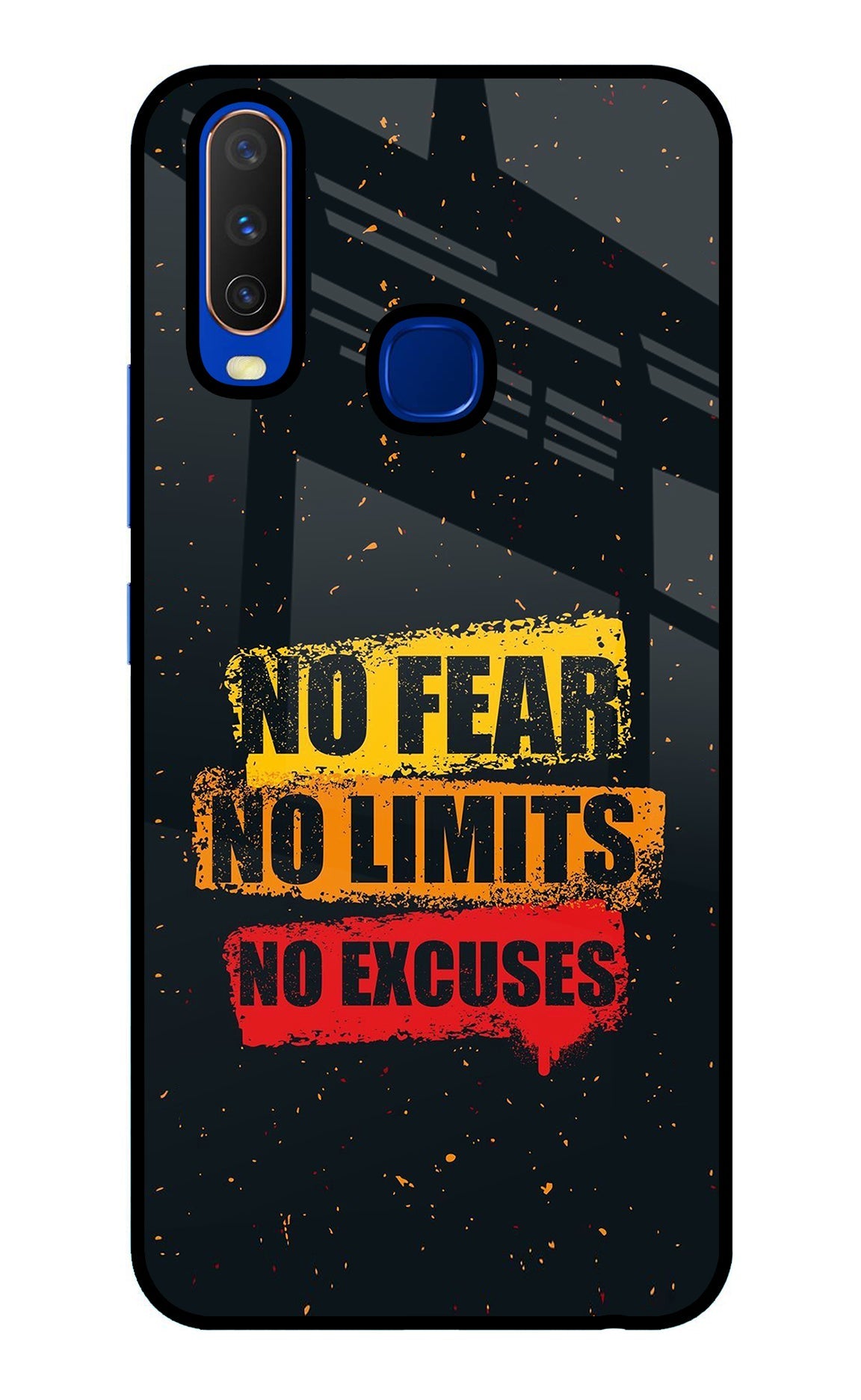 No Fear No Limits No Excuse Vivo Y15/Y17 Back Cover