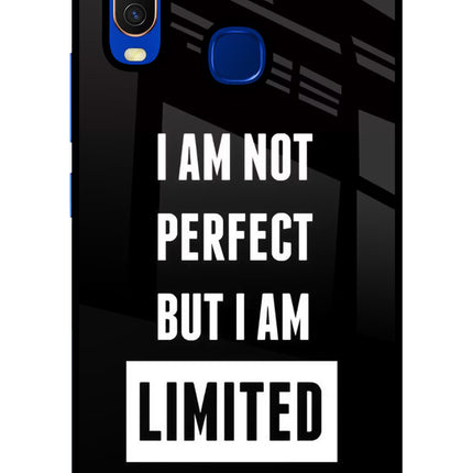 I Am Not Perfect But I Am Limited Edition Vivo Y15/Y17 Glass Case Back Cover by Casekaro