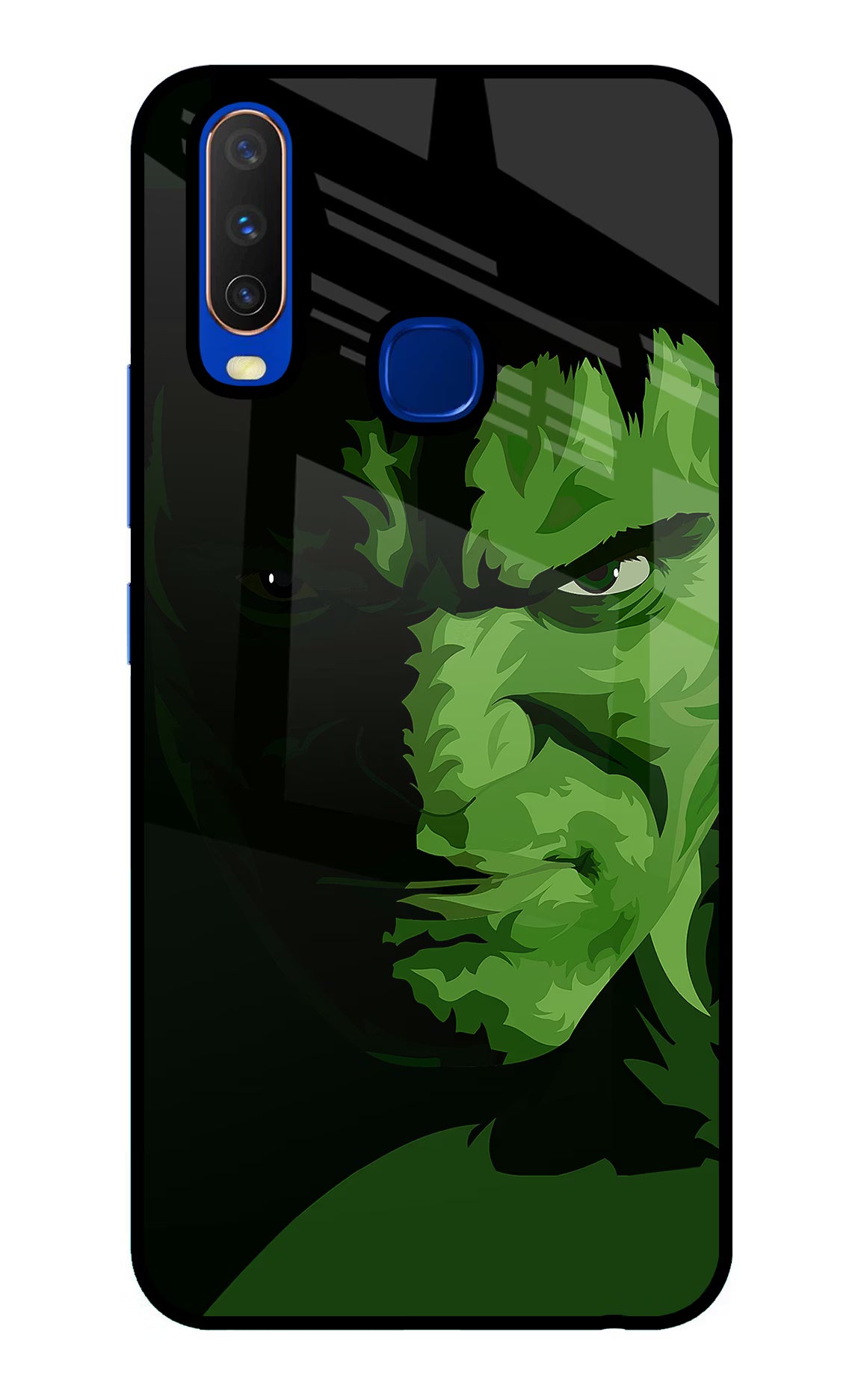 HULK Vivo Y15/Y17 Glass Case Back Cover by Casekaro