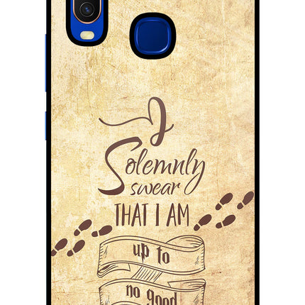 I Solemnly swear that i up to no good Vivo Y15/Y17 Glass Case Back Cover by Casekaro