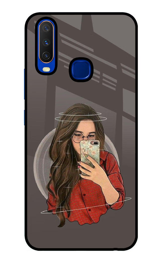 Selfie Queen Vivo Y15/Y17 Glass Case Back Cover by Casekaro