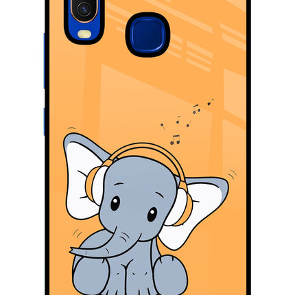 High On Music Vivo Y15/Y17 Glass Case Back Cover by Casekaro