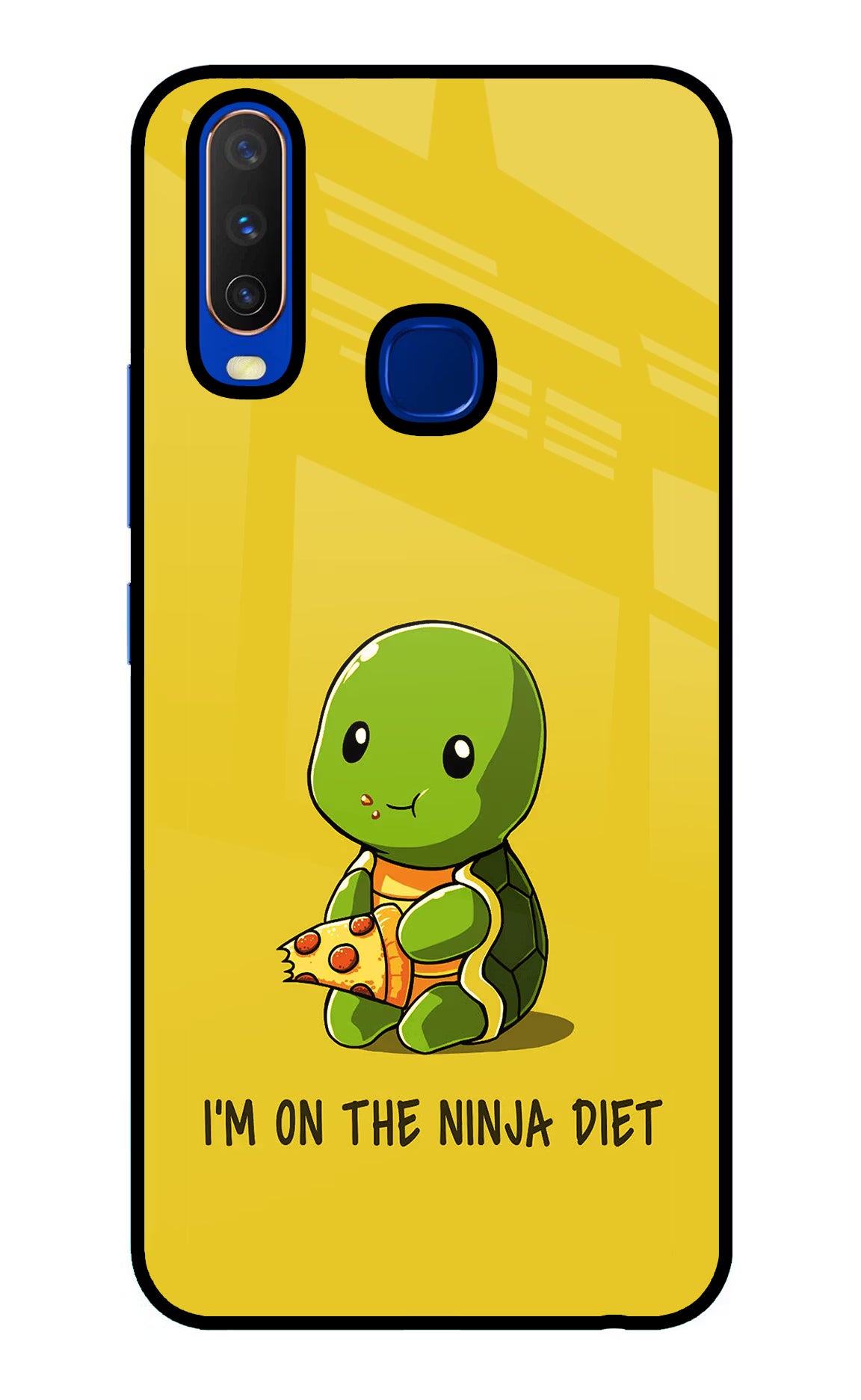 I'm on Ninja Diet Vivo Y15/Y17 Glass Case Back Cover by Casekaro