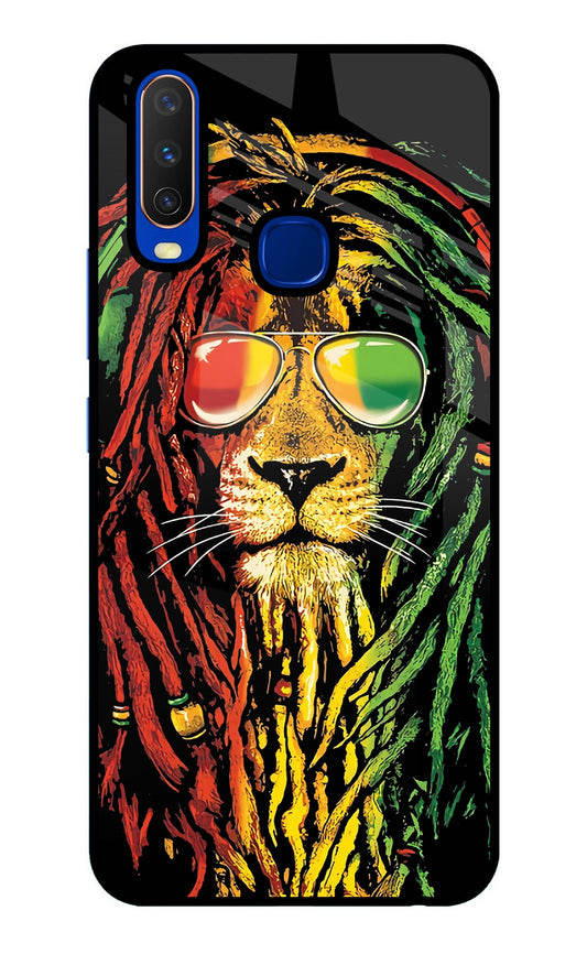 Rasta Lion Vivo Y15/Y17 Glass Case