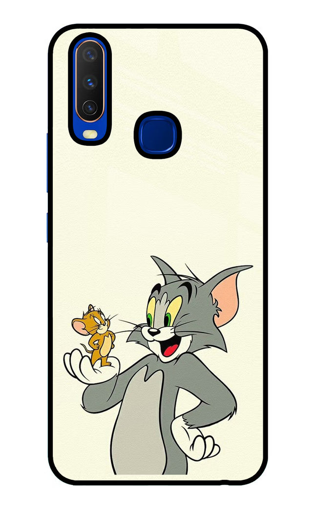Tom & Jerry Vivo Y15/Y17 Glass Case Back Cover by Casekaro