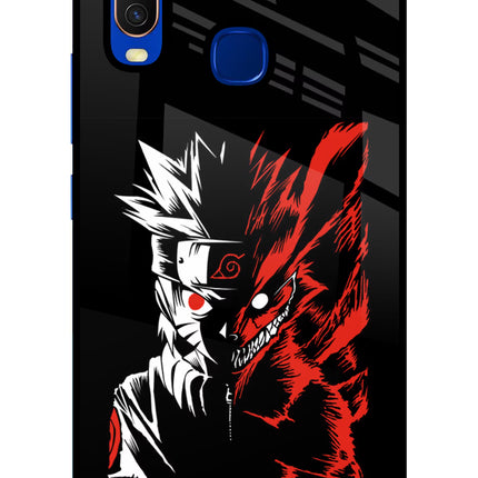 Naruto Two Face Vivo Y15/Y17 Glass Case Back Cover by Casekaro