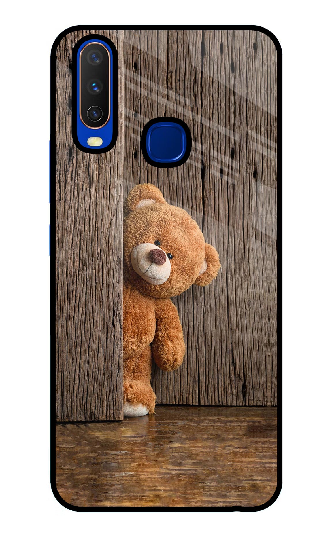 Teddy Wooden Vivo Y15/Y17 Glass Case