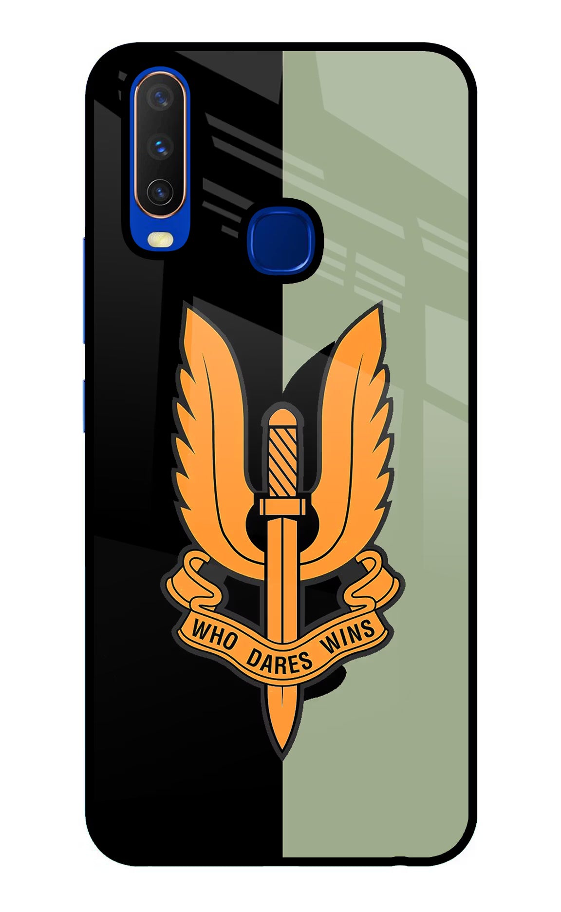 Balidan Logo Vivo Y15/Y17 Glass Case Back Cover by Casekaro