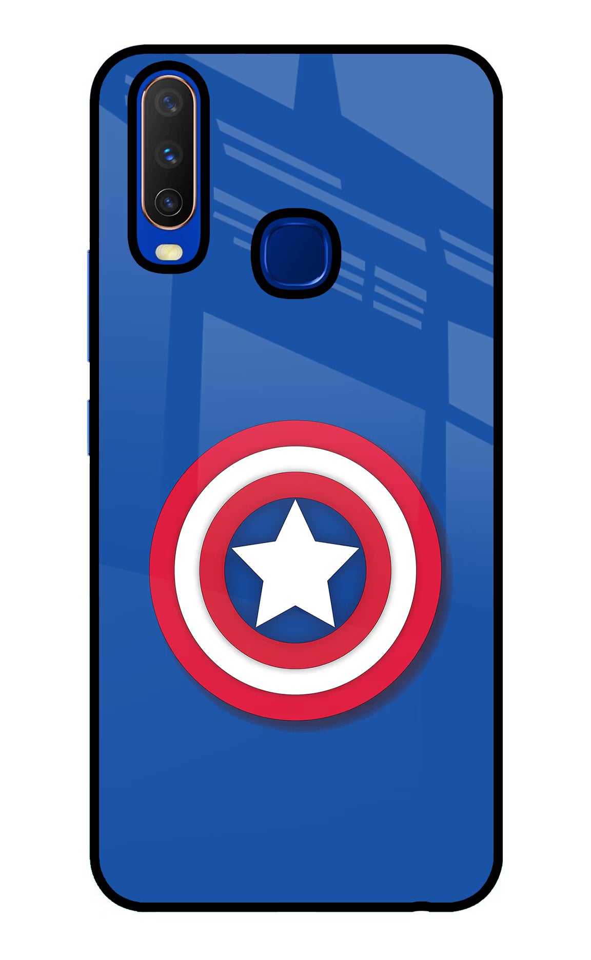 Shield Vivo Y15/Y17 Glass Case Back Cover by Casekaro