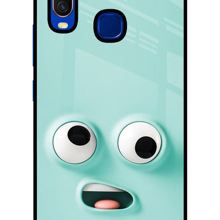 Funny Cartoon Vivo Y15/Y17 Glass Case Back Cover by Casekaro