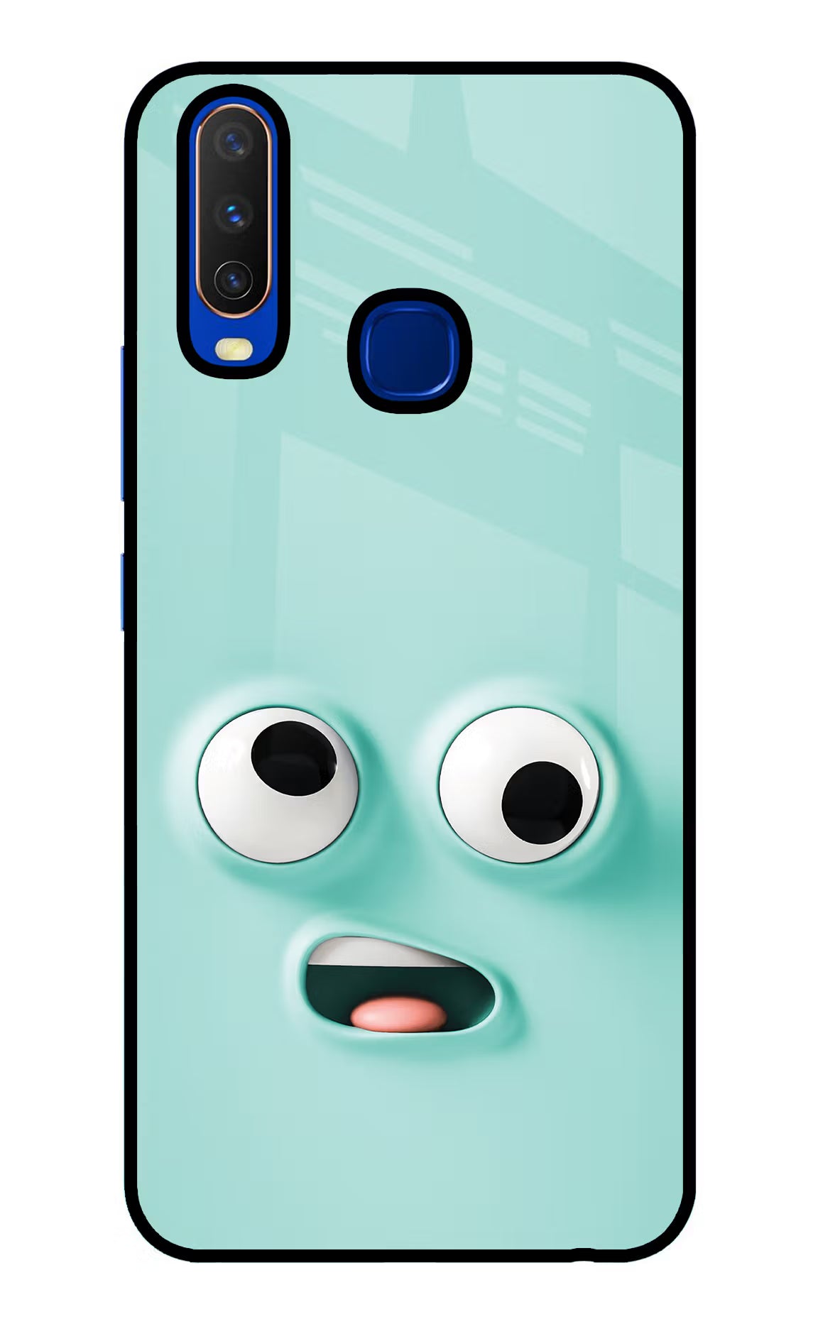 Funny Cartoon Vivo Y15/Y17 Glass Case Back Cover by Casekaro