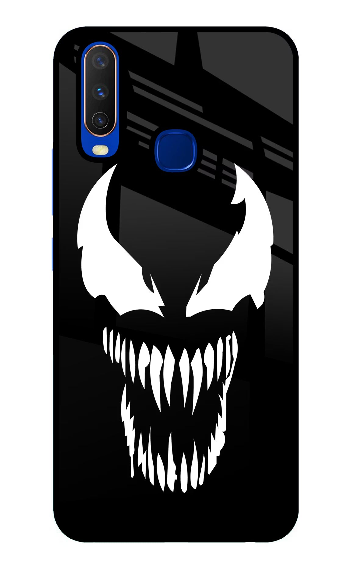 Venom Vivo Y15/Y17 Glass Case Back Cover by Casekaro