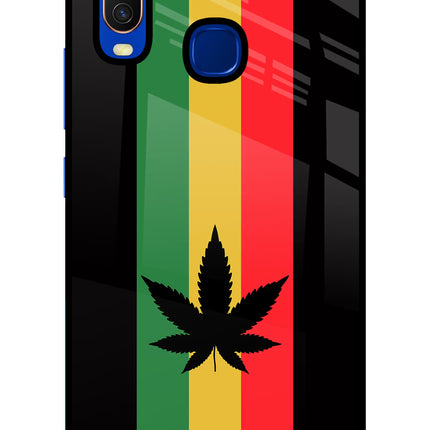 Weed Flag Vivo Y15/Y17 Glass Case