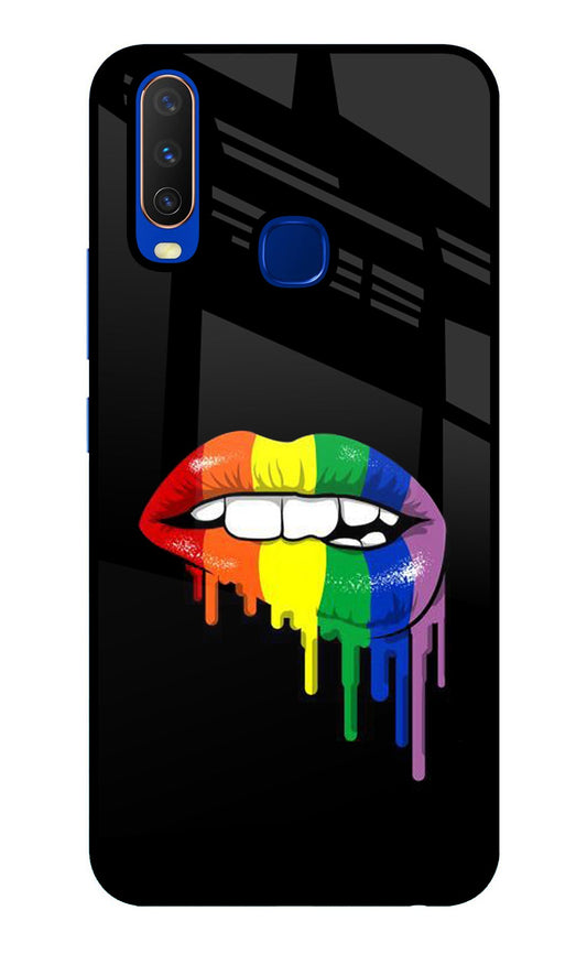 Lips Biting Vivo Y15/Y17 Glass Case