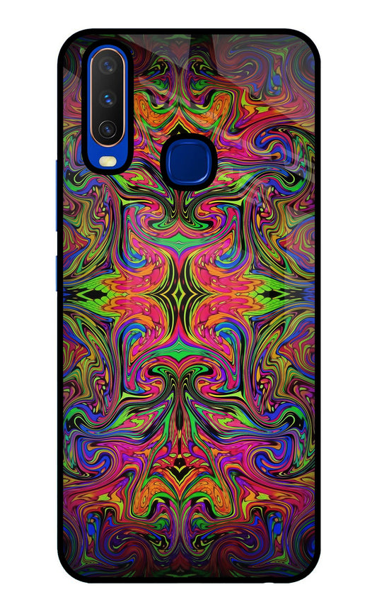 Psychedelic Art Vivo Y15/Y17 Glass Case