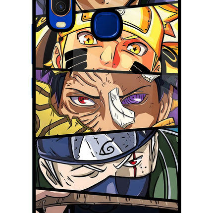 Naruto Character Vivo Y15/Y17 Glass Case Back Cover by Casekaro