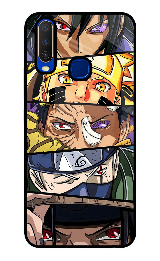 Naruto Character Vivo Y15/Y17 Glass Case Back Cover by Casekaro