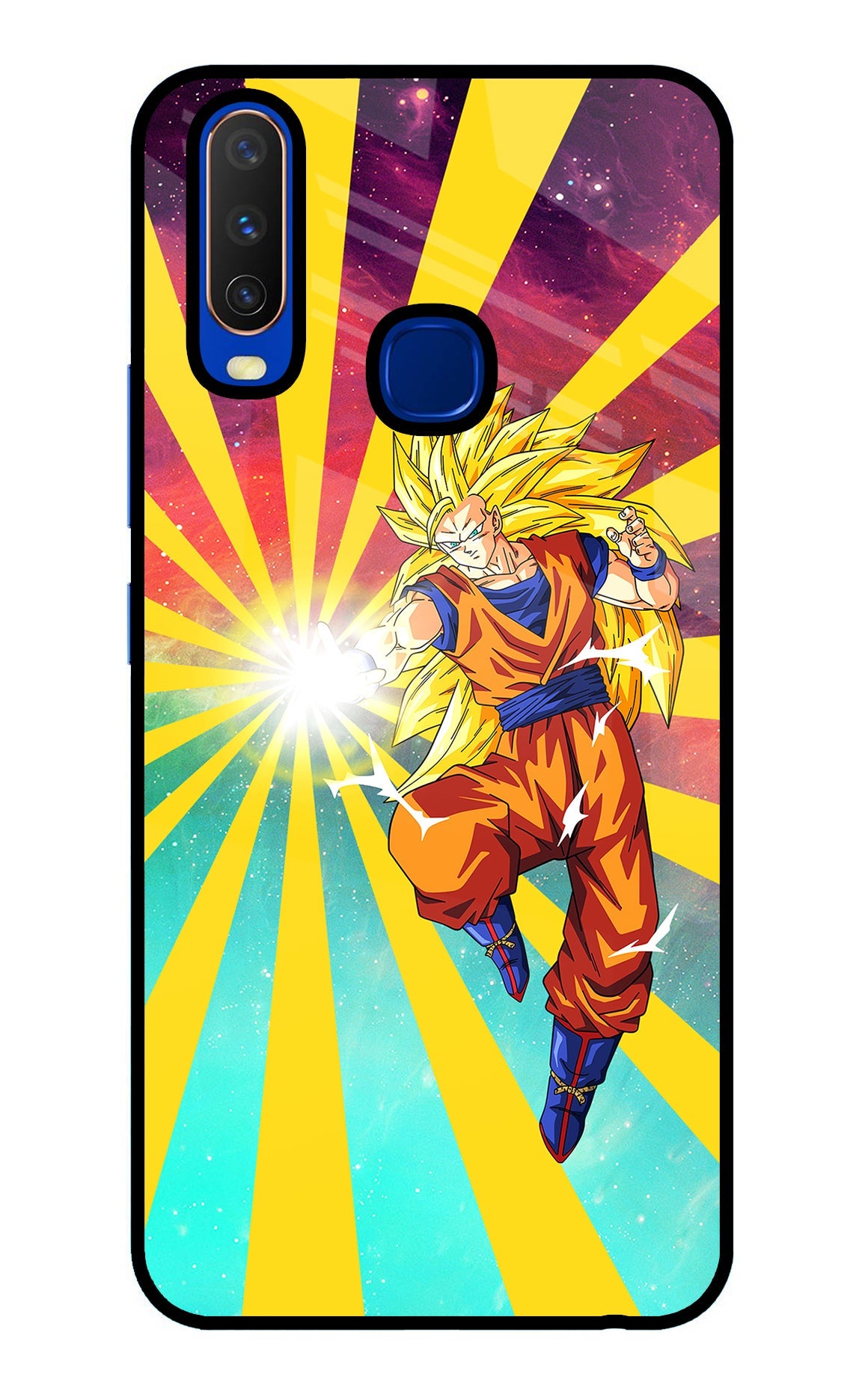 Goku Super Saiyan Vivo Y15/Y17 Glass Case