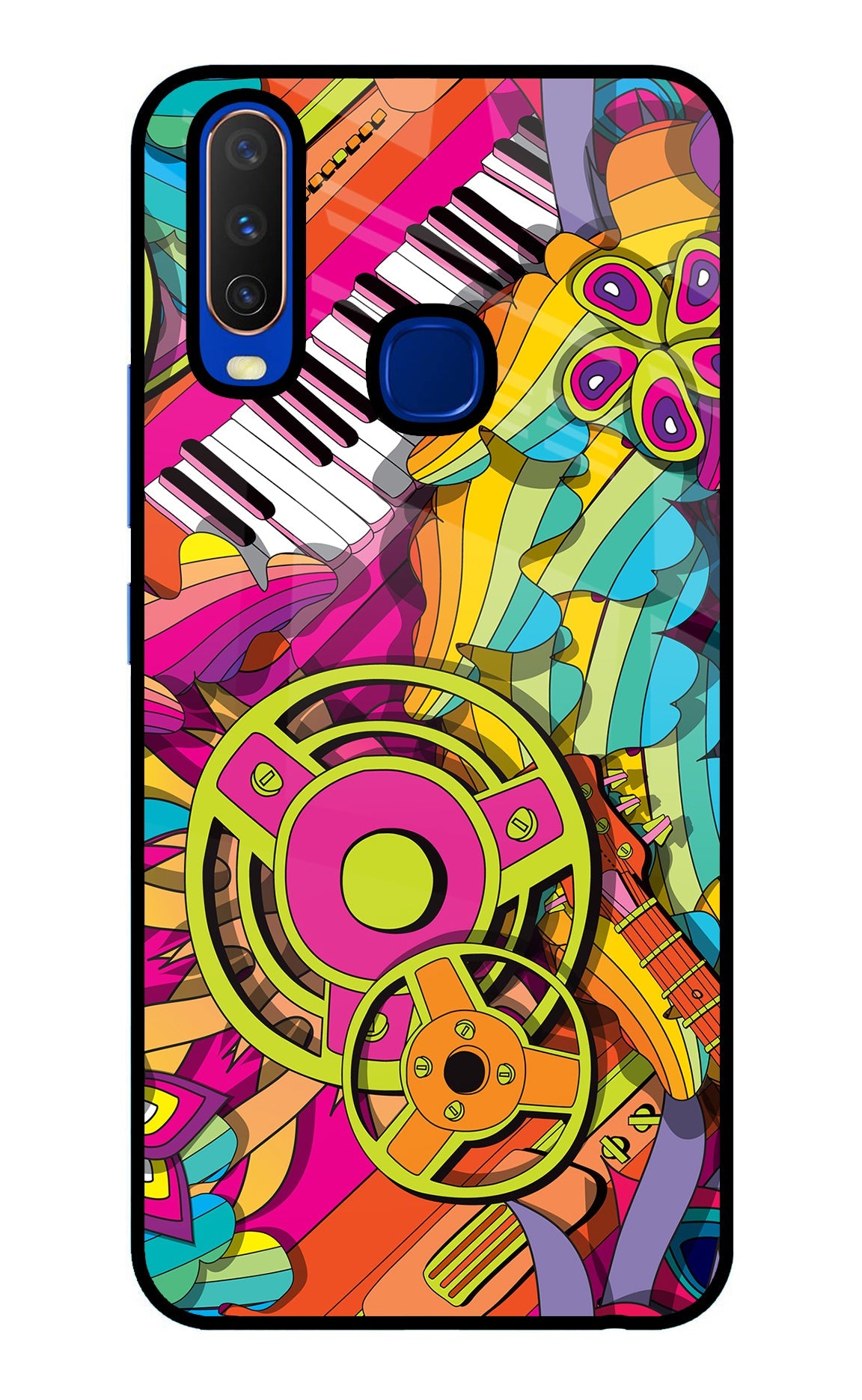 Music Doodle Vivo Y15/Y17 Back Cover