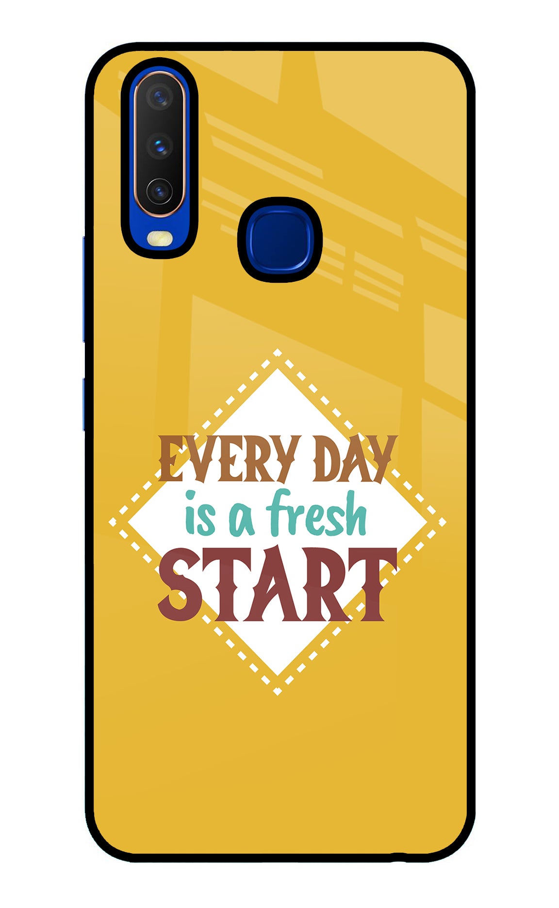 Every day is a Fresh Start Vivo Y15/Y17 Glass Case