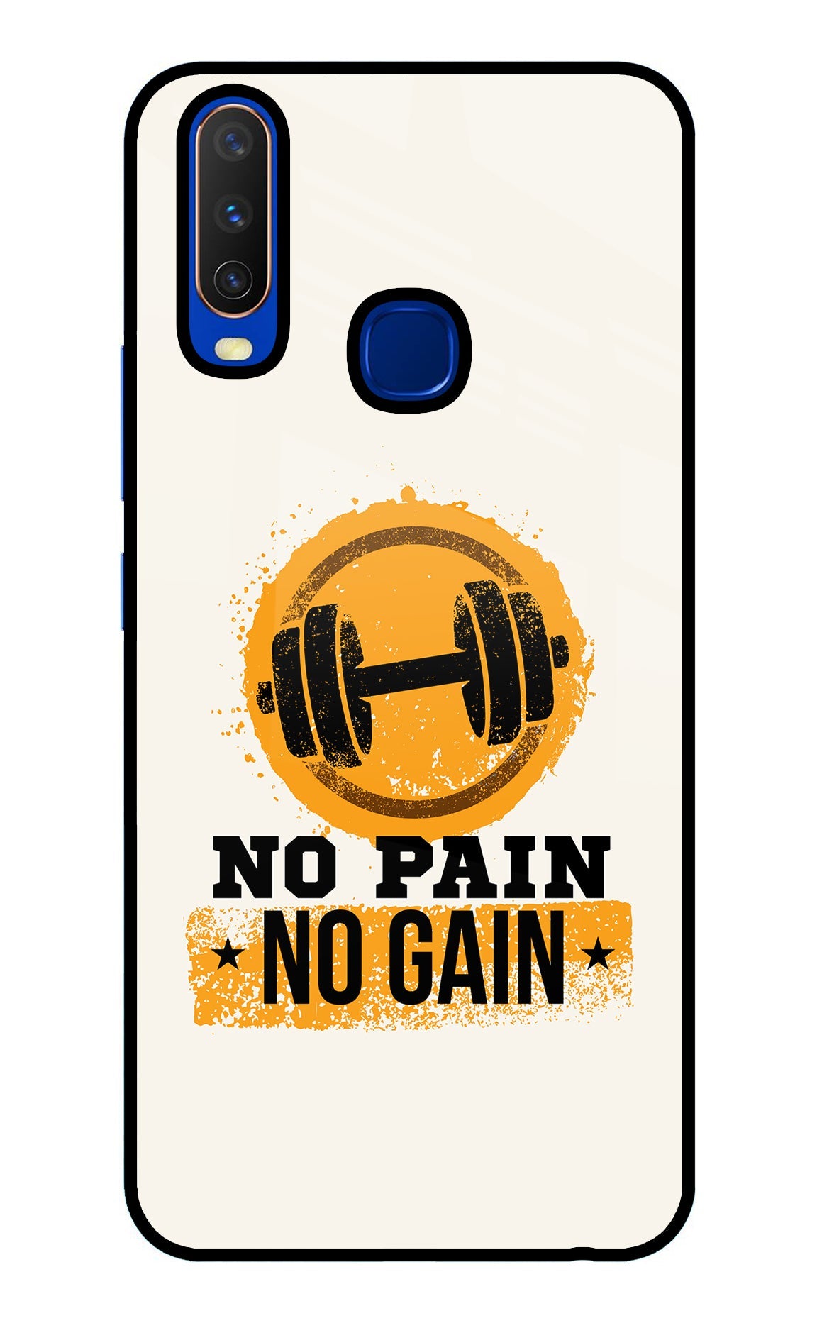 No Pain No Gain Vivo Y15/Y17 Back Cover