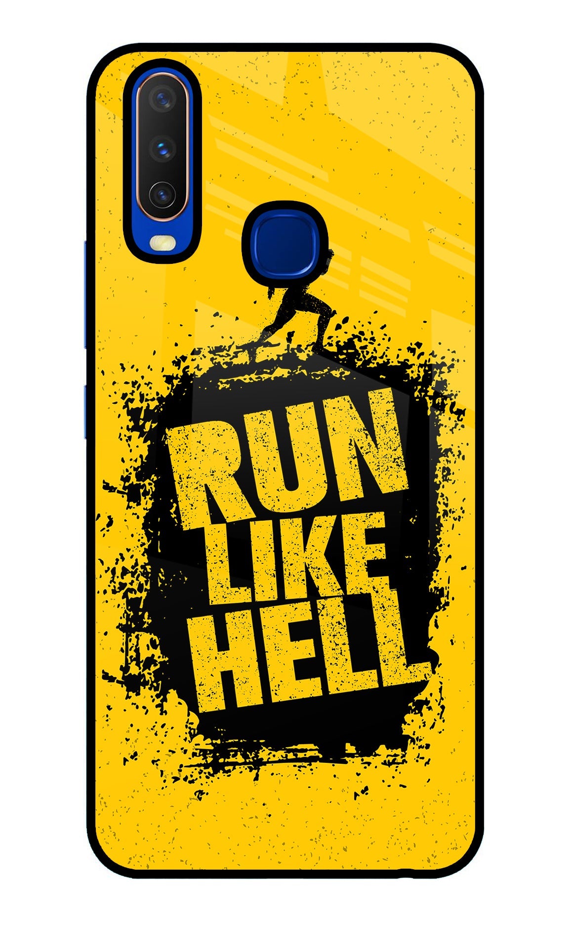 Run Like Hell Vivo Y15/Y17 Glass Case