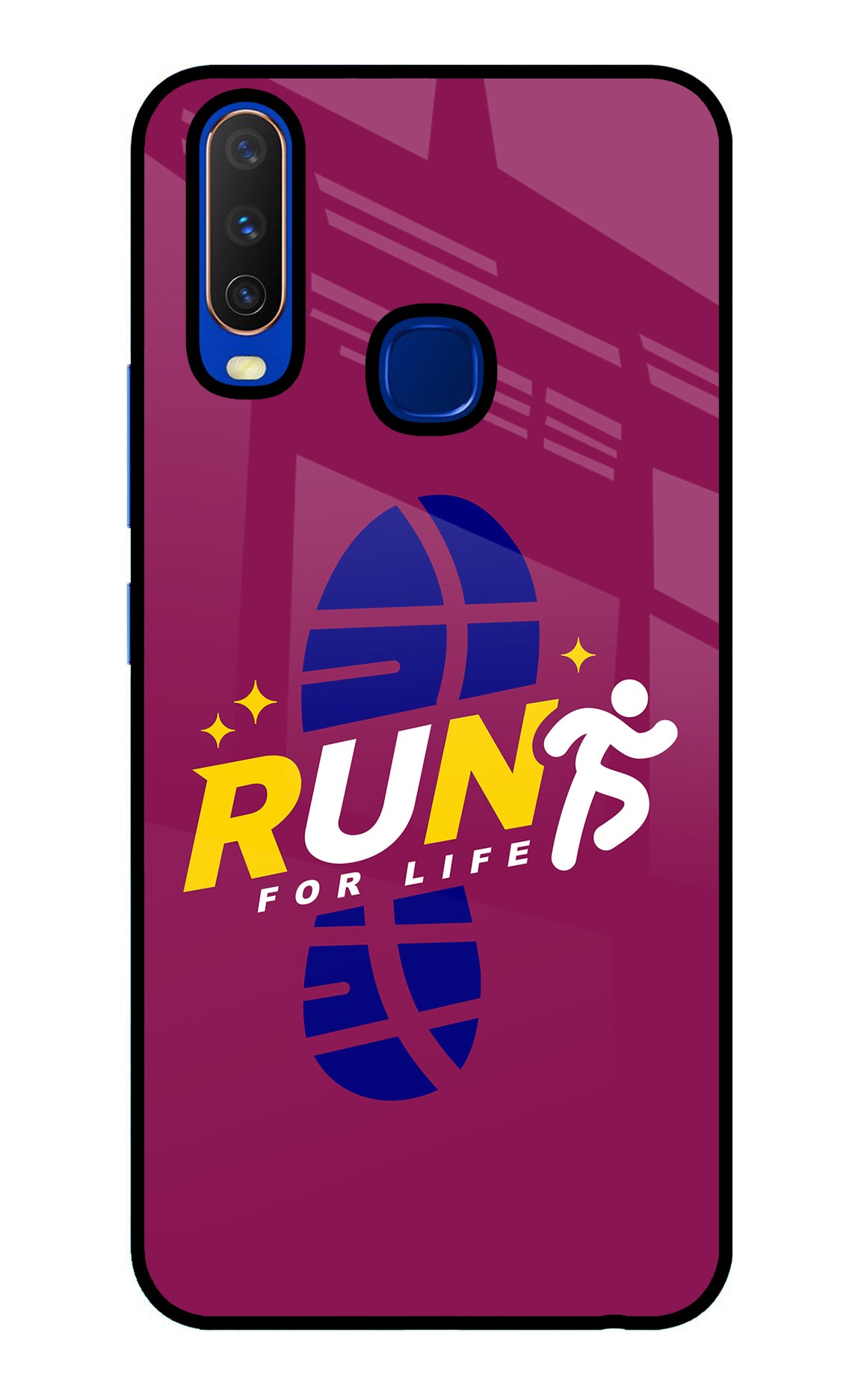 Run for Life Vivo Y15/Y17 Glass Case