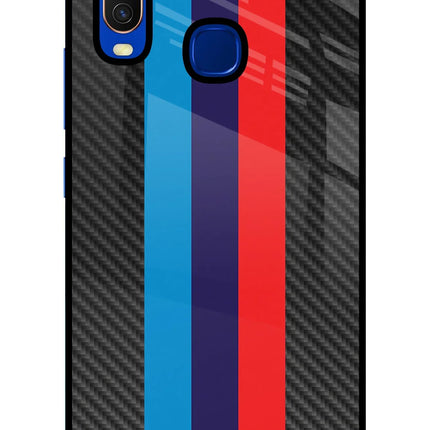 BMW Stripes Pattern Vivo Y15/Y17 Glass Case